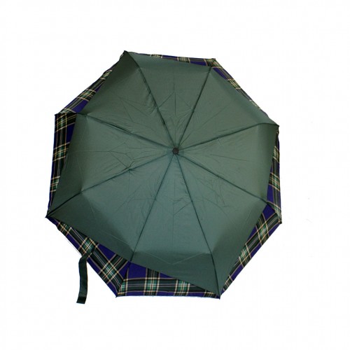 Зонт мужской 3 сложения автомат комбинированный "Шотландка"  8 спиц